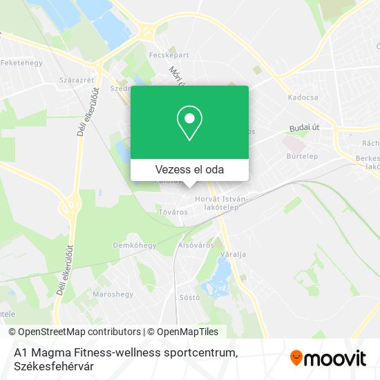 A1 Magma Fitness-wellness sportcentrum térkép