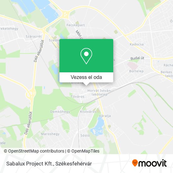 Sabalux Project Kft. térkép