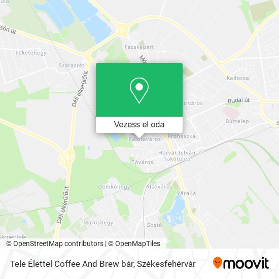 Tele Élettel Coffee And Brew bár térkép