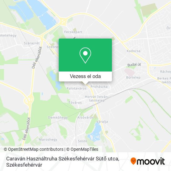 Caraván Használtruha Székesfehérvár Sütő utca térkép