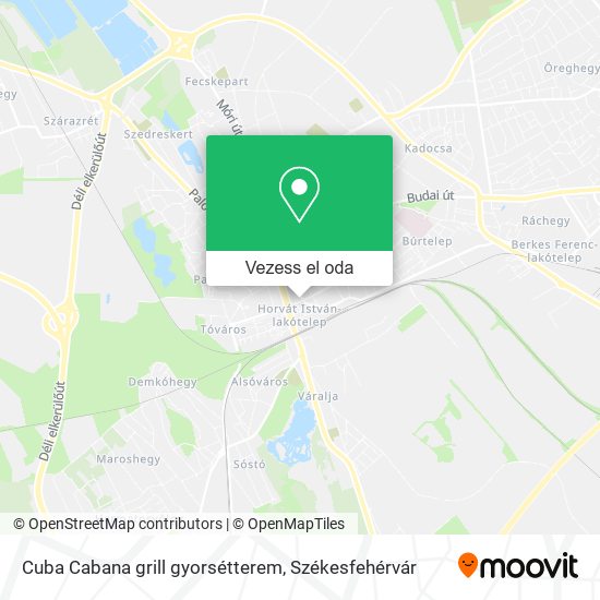 Cuba Cabana grill gyorsétterem térkép
