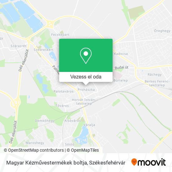 Magyar Kézművestermékek boltja térkép