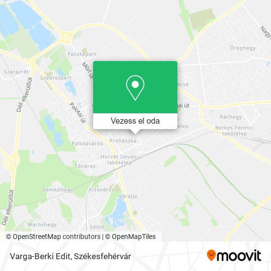 Varga-Berki Edit térkép