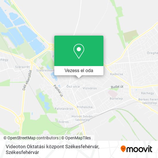 Videoton Oktatási központ Székesfehérvár térkép