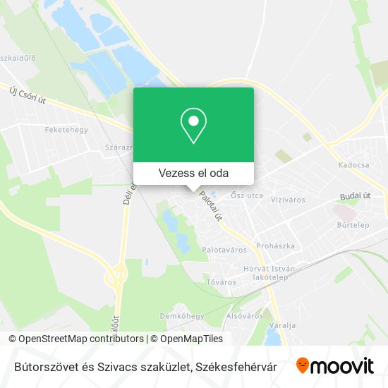 Bútorszövet és Szivacs szaküzlet térkép