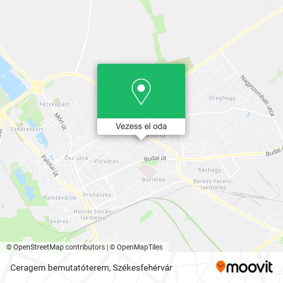 Ceragem bemutatóterem térkép