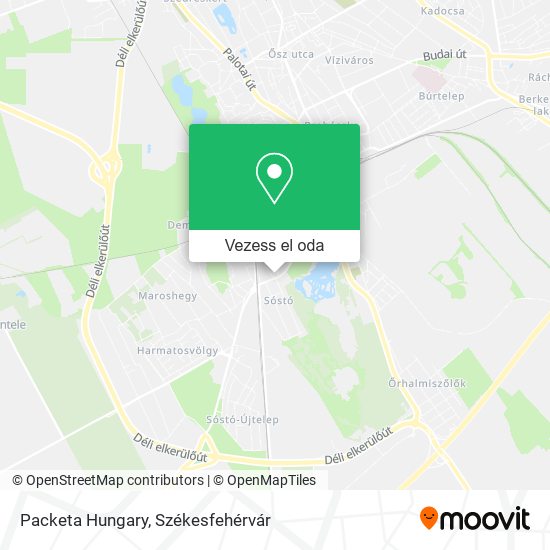 Packeta Hungary térkép