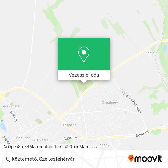 Új köztemető térkép
