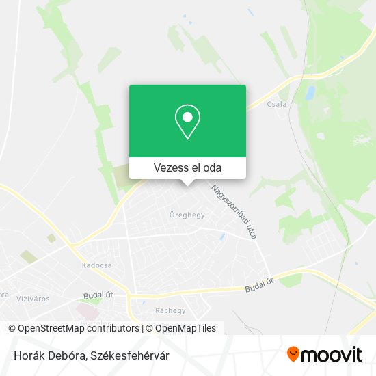 Horák Debóra térkép