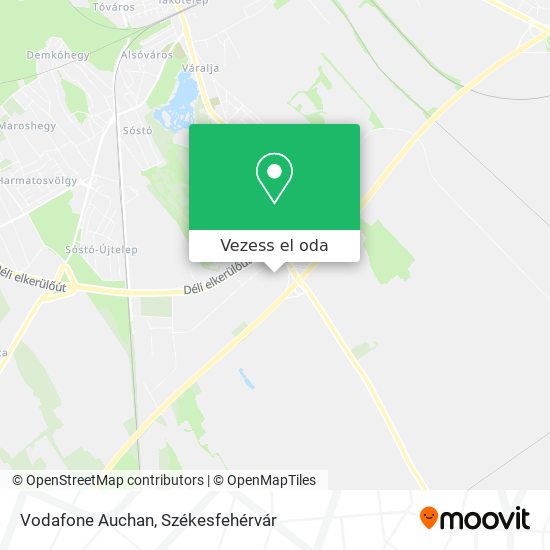 Vodafone Auchan térkép