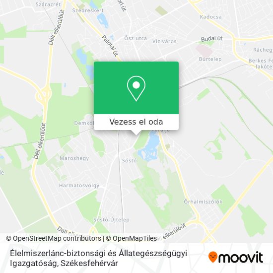 Élelmiszerlánc-biztonsági és Állategészségügyi Igazgatóság térkép