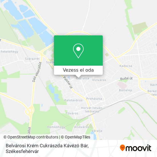 Belvárosi Krém Cukrászda Kávézó Bár térkép