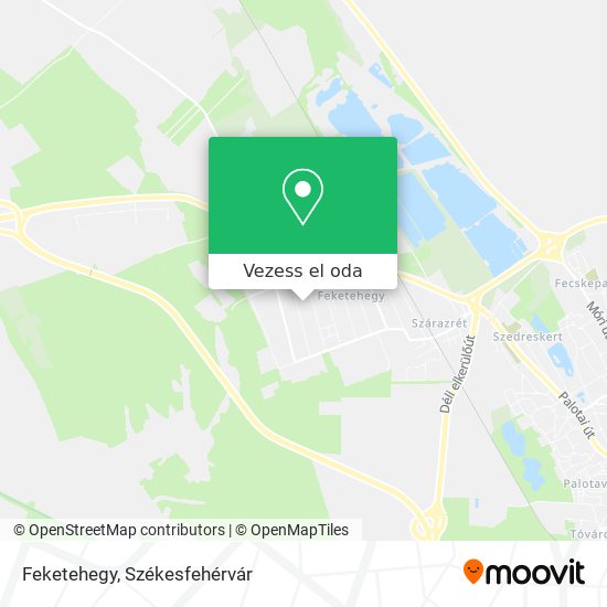Feketehegy térkép
