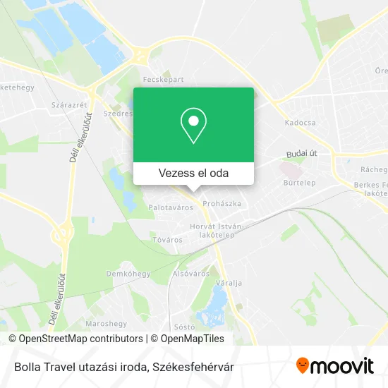 Bolla Travel utazási iroda térkép