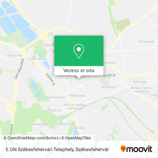 E.ON Székesfehérvári Telephely térkép