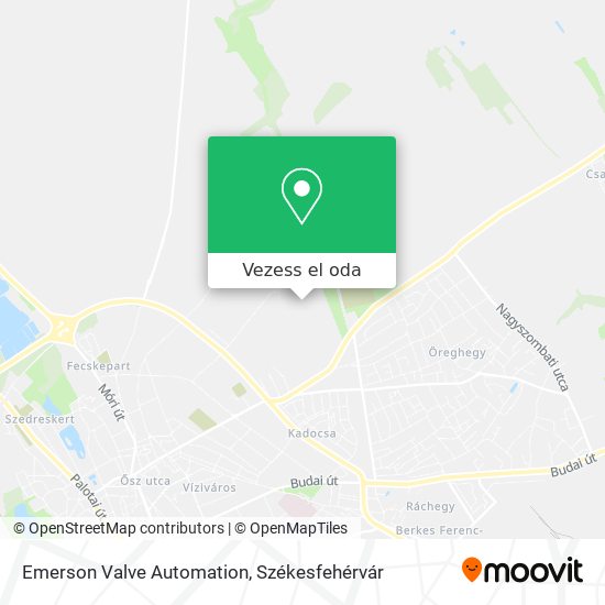 Emerson Valve Automation térkép