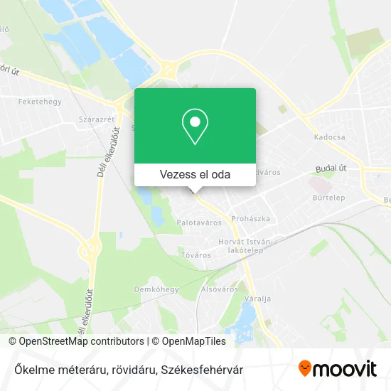 Őkelme méteráru, rövidáru térkép
