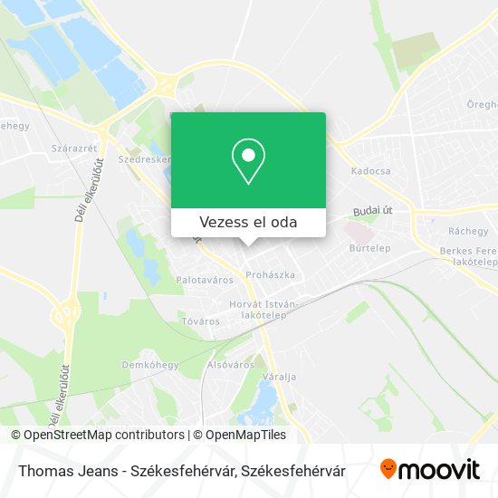 Thomas Jeans - Székesfehérvár térkép