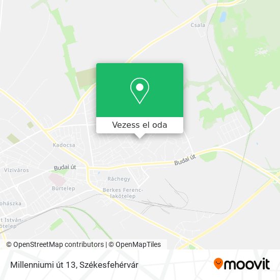 Millenniumi út 13 térkép