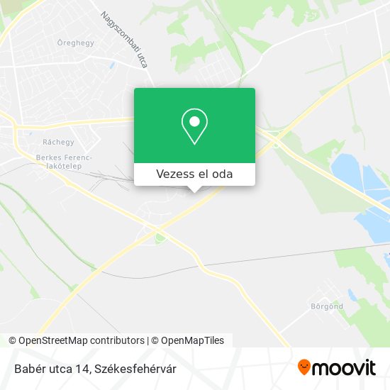 Babér utca 14 térkép