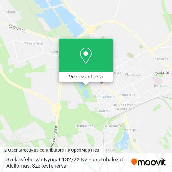 Székesfehérvár Nyugat 132 / 22 Kv Elosztóhálózati Alállomás térkép