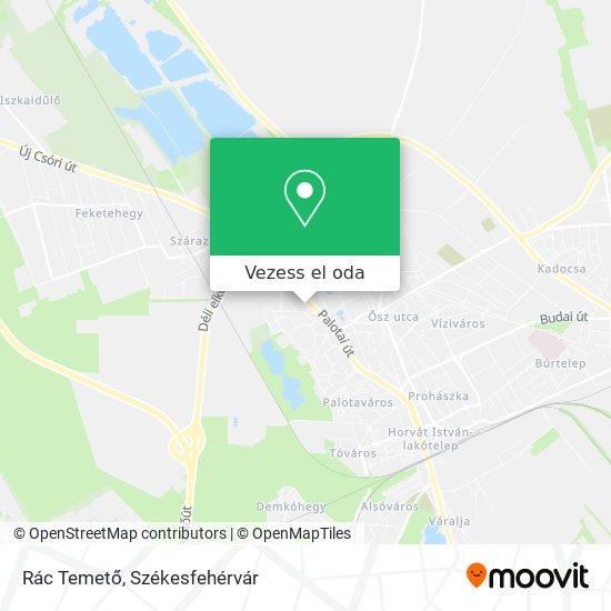 Rác Temető térkép