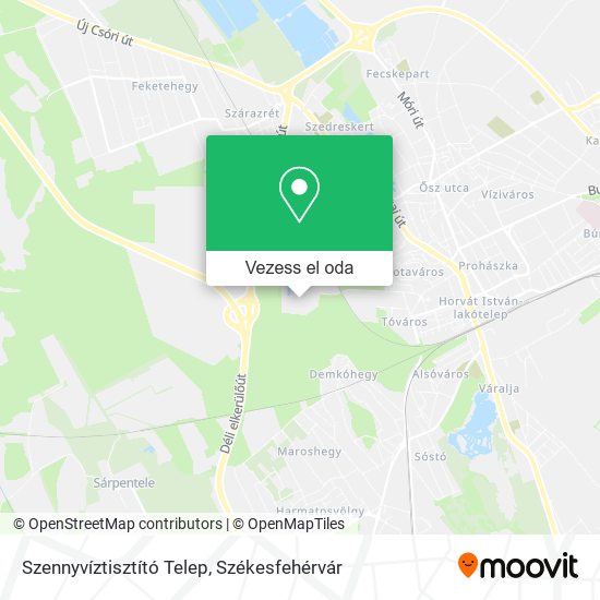 Szennyvíztisztító Telep térkép