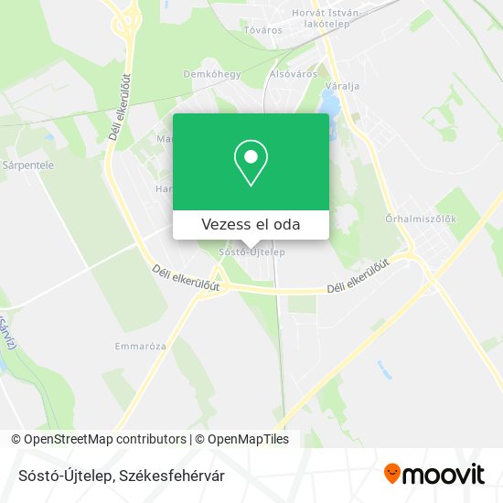 Sóstó-Újtelep térkép