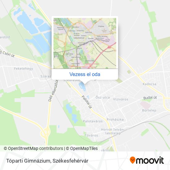 Tóparti Gimnázium térkép
