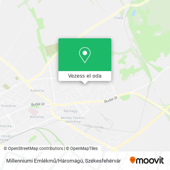 Millenniumi Emlékmű/Háromágú térkép