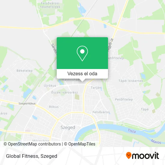 Global Fitness térkép