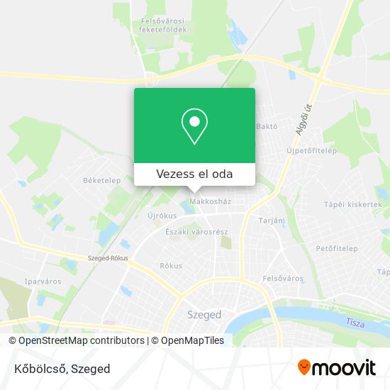 Kőbölcső térkép