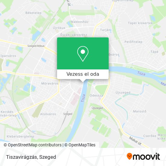 Tiszavirágzás térkép