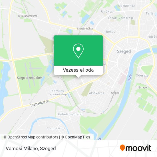 Vamosi Milano térkép