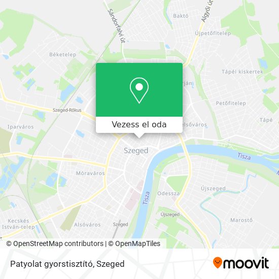 Patyolat  gyorstisztító térkép