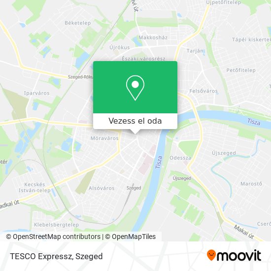TESCO Expressz térkép