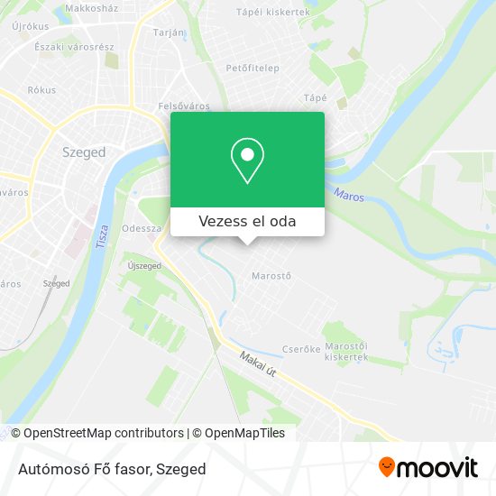 Autómosó Fő fasor térkép