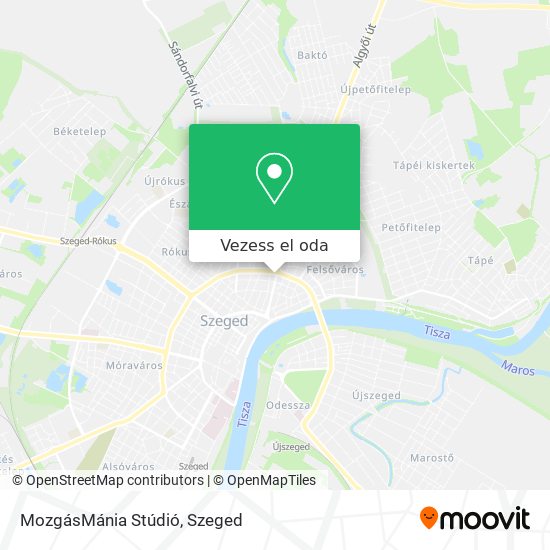 MozgásMánia Stúdió térkép