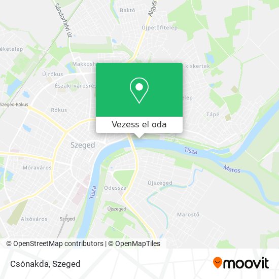 Csónakda térkép