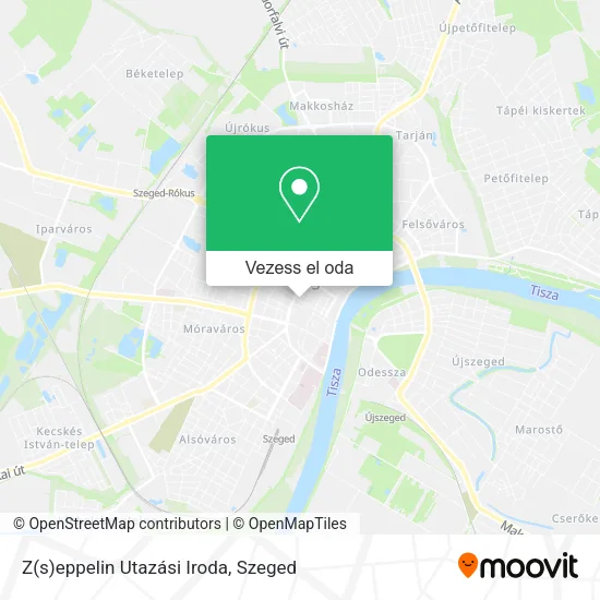 Z(s)eppelin Utazási Iroda térkép
