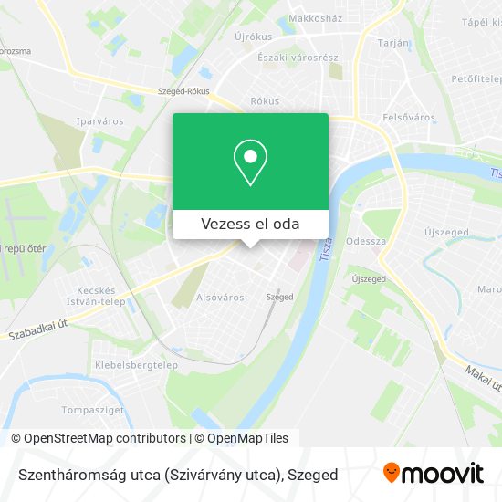 Szentháromság utca (Szivárvány utca) térkép