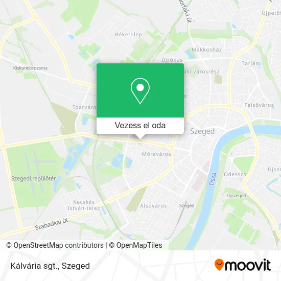 Kálvária sgt. térkép