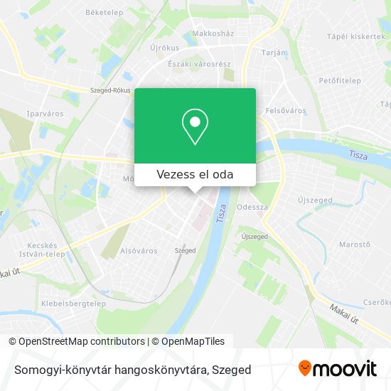 Somogyi-könyvtár hangoskönyvtára térkép