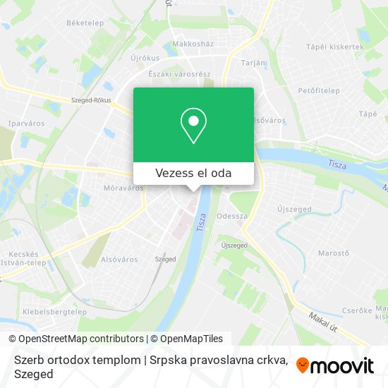 Szerb ortodox templom | Srpska pravoslavna crkva térkép