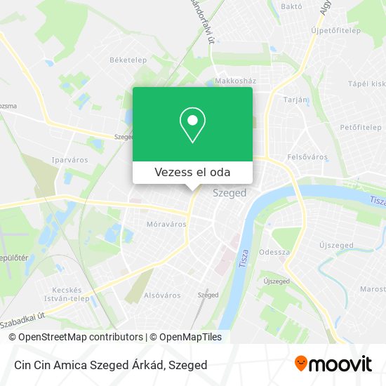 Cin Cin Amica Szeged Árkád térkép