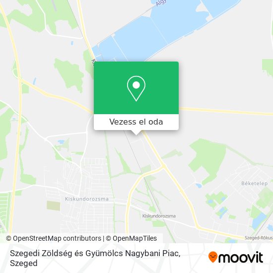 Szegedi Zöldség és Gyümölcs Nagybani Piac térkép