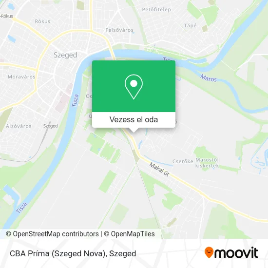 CBA Príma (Szeged Nova) térkép