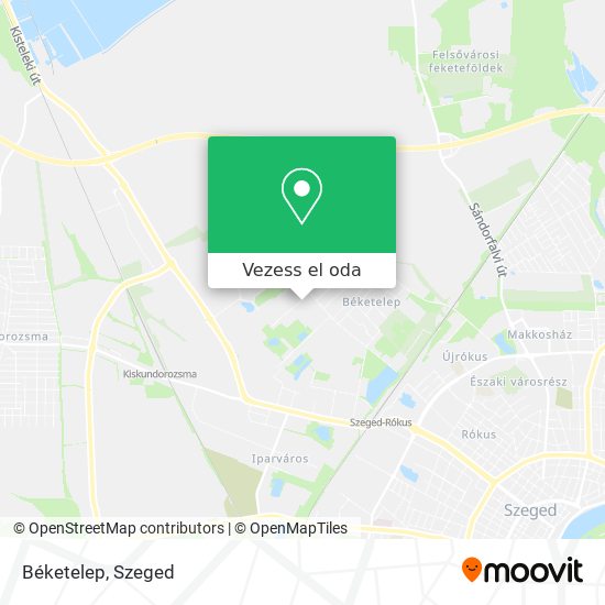 Béketelep térkép
