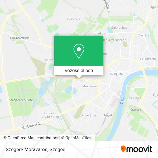 Szeged- Móraváros térkép