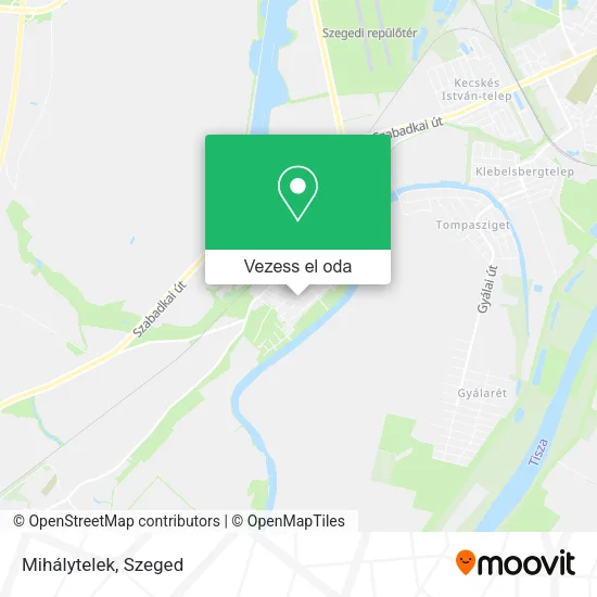 Mihálytelek térkép
